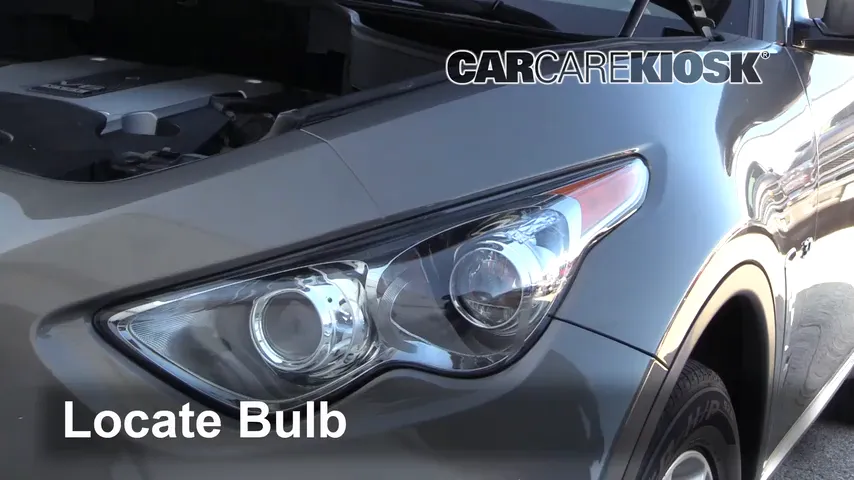 2014 Infiniti QX70 3.7L V6 Lights Daytime Running Light (replace bulb)